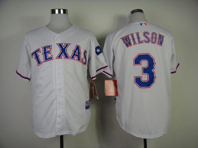 Men Texas Rangers #3 Wilson White MLB Jerseys